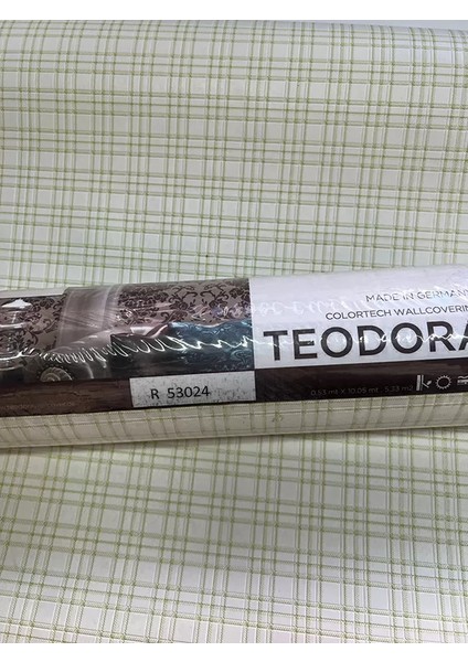 Yeşil Çizgili Ucuz Duvar Kağıdı 53024