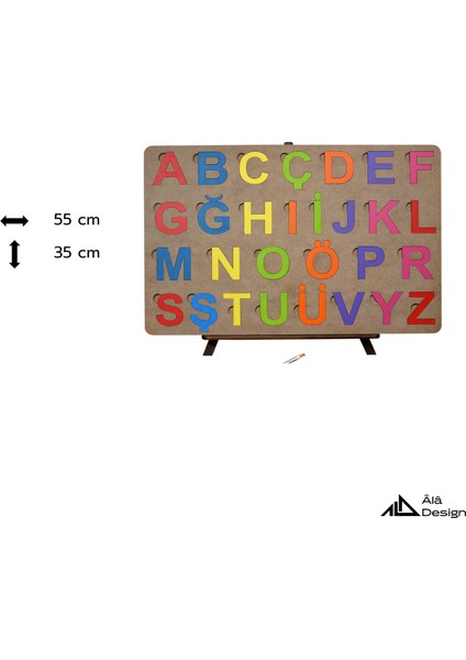 Oyna, Boya, Öğren Ahşap Türkçe Alfabe Seti fırsatları