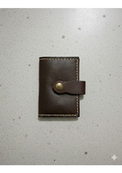 Hakiki Deri Akordiyon Cüzdan Kartlık