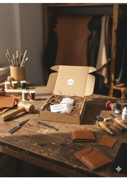 Hakiki Deri Akordiyon Cüzdan Kartlık