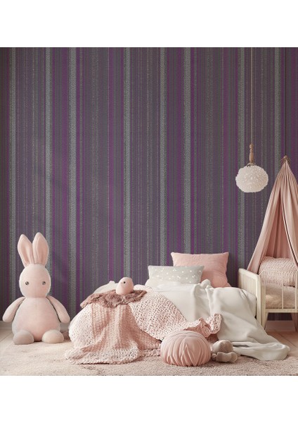 Mor Siyah Gri Çizgili Ucuz Duvar Kağıdı 53457 modelleri