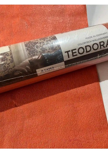 Kırmızı Parlak Sıva Desen Ucuz Duvar Kağıdı 54252