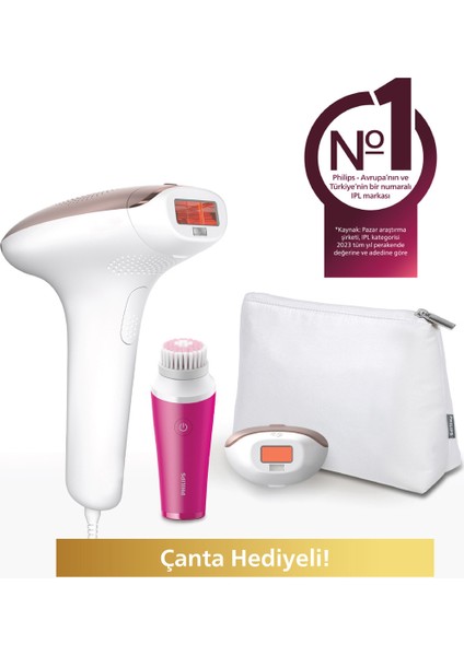 Lazer Epilasyon ve Temizleme Seti, Çanta ve Yüz Temizleme Hediye