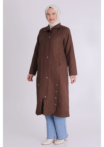Büyük Bedene Özel Kapitone Tesettür Kap Ceket fiyatları
