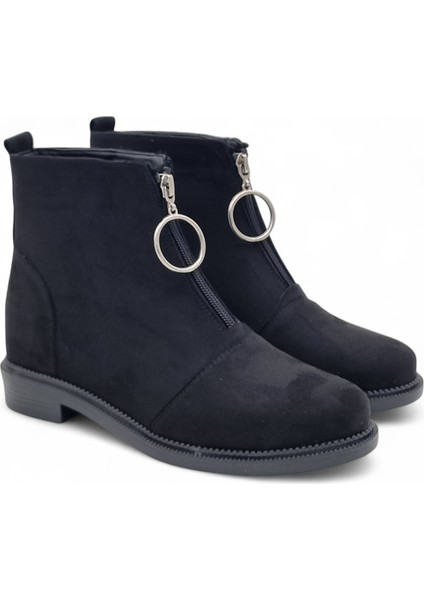 Kadın Fermuarlı Halka Aksesuar Detaylı Bot modelleri