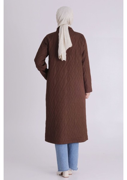 Büyük Bedene Özel Kapitone Tesettür Kap Ceket fırsatları