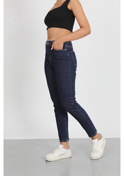 Lacivert Mom Jeans Pantolon fiyatları