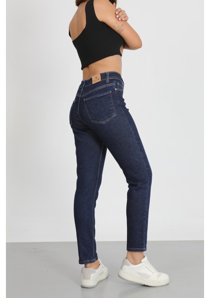 Lacivert Mom Jeans Pantolon fırsatları