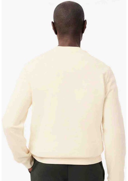 Bisiklet Yaka Regular Fit Krem Uzun Kol Sweatshirt fiyatları