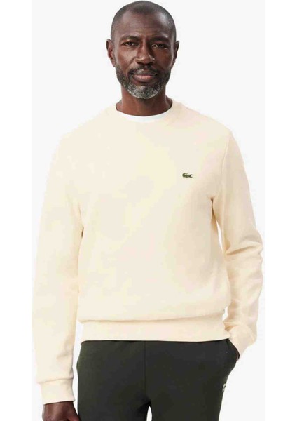 Bisiklet Yaka Regular Fit Krem Uzun Kol Sweatshirt fırsatları