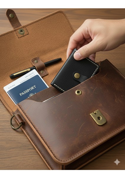 Hakiki Deri Akordiyon Cüzdan Kartlık fırsatları