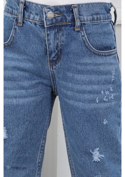 Erkek Çocuk Premium Kalite Yırtıklı Lazer Kot Pantolon modelleri