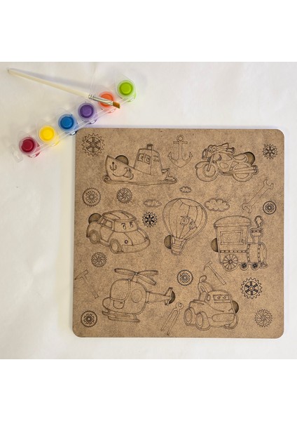 Oyna, Boya, Öğren Ahşap Taşıtlar ve Araçlar Seti fiyatları