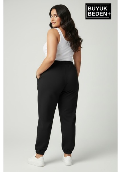 Kadın Büyük Beden Paça Lastikli Iki Iplik Rahat Kalıp Ince Eşofman Altı SPR26BEAK951 modelleri