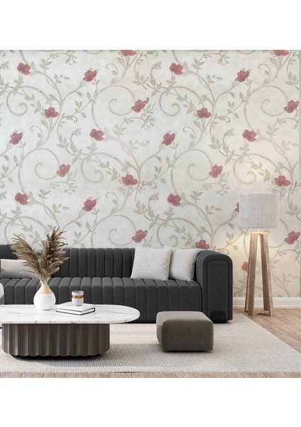 Krem Pembe Çiçek 16 M2 Duvar Kağıdı 92175 fiyatları