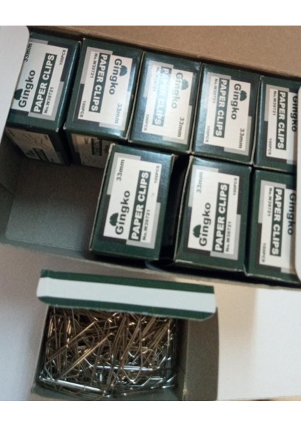 33 mm 100 Adet Metal Ataş 9 Lu Paket