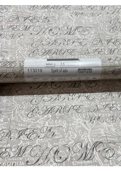 Gri Klasik Yazılı Duvar Kağıdı 113019 modelleri