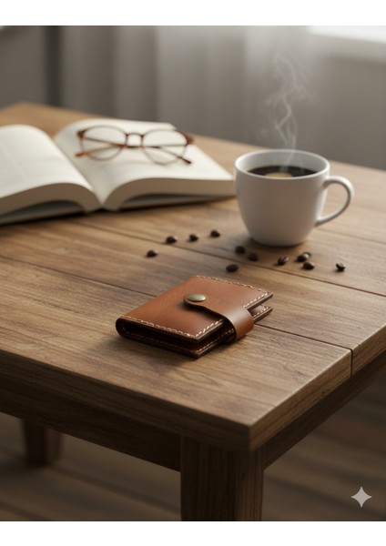 Hakiki Deri Akordiyon Cüzdan Kartlık