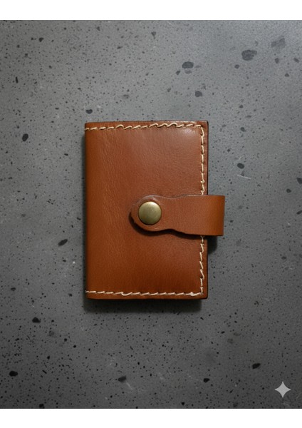 Hakiki Deri Akordiyon Cüzdan Kartlık