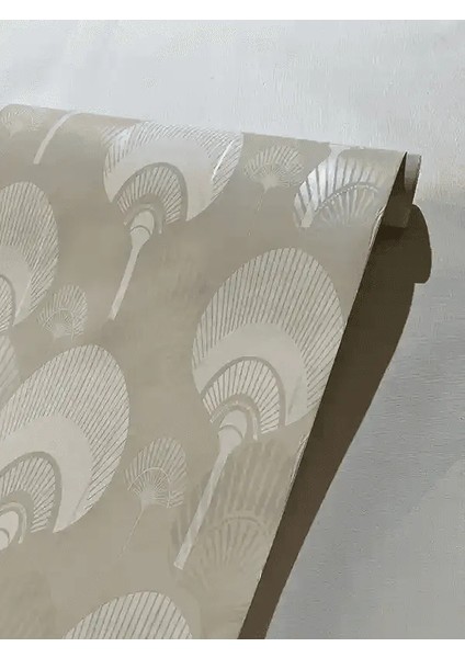 Krem Zemin Çiçek Tasarım Duvar Kağıdı 111029