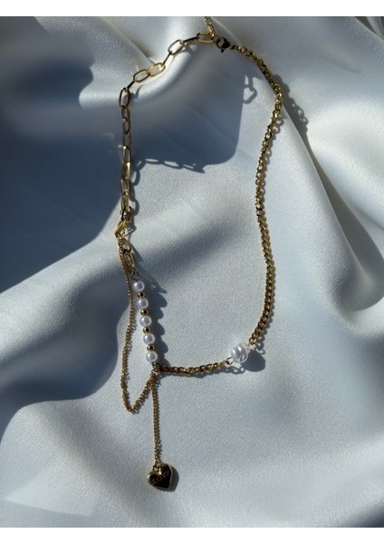 Çelik Kolye Gold Renk fiyatları