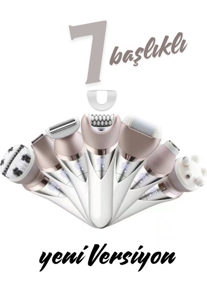 7 Başlıklı Süper Lüx Epilatör ile Pürüzsüz Cilt, Güvenle Kullanın