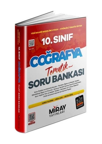 Miray 2026 10.sınıf Coğrafya Konu Özetli Tematik Soru Bankası