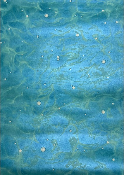 Havuz Görünümünde Mavi Parlak Ucuz Duvar Kağıdı 54281