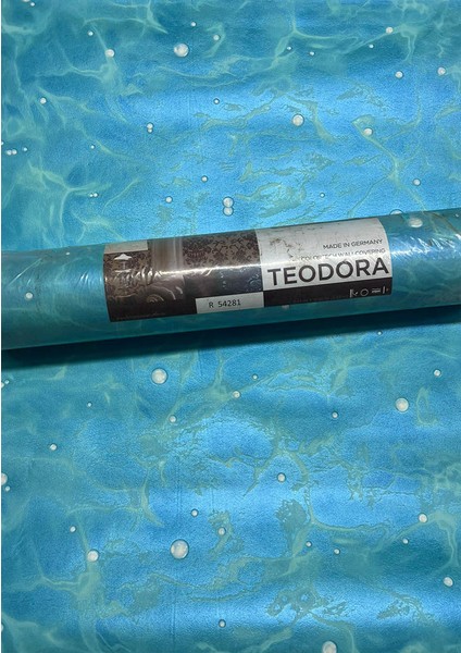 Havuz Görünümünde Mavi Parlak Ucuz Duvar Kağıdı 54281 fiyatları