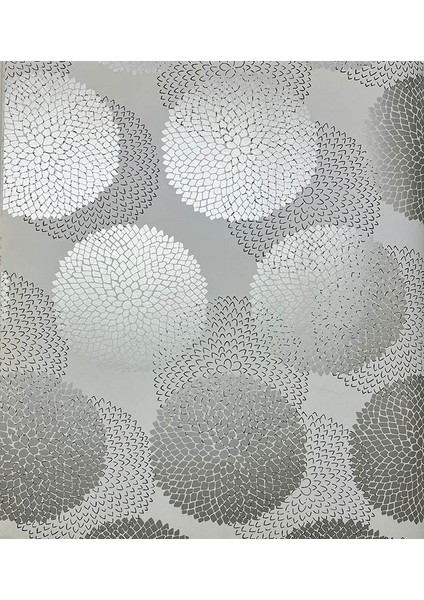 Parlak Bej Beyaz Çiçek Desen Duvar Kağıdı 3021 modelleri