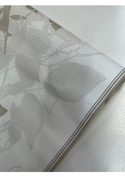 Krem Yaprak Desen Ucuz Duvar Kağıdı 53614 fiyatları