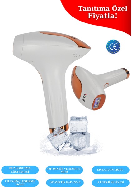 Ağrısız ve Kolay Kullanımlı IPLV16 Pro Buz Lazer Epilasyon Cihazı