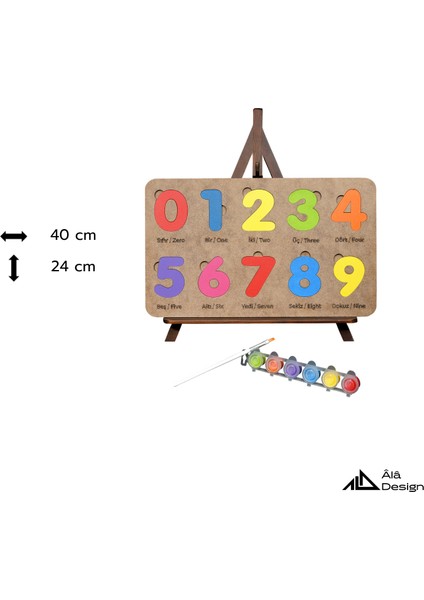 Oyna, Boya, Öğren Ahşap Sayılar Seti fırsatları