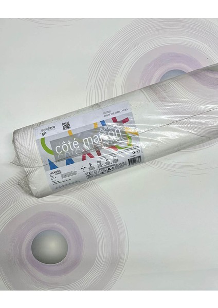 Beyaz Yuvarlak Desen Ucuz Duvar Kağıdı 828606 fiyatları