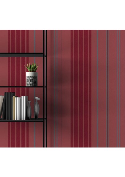 Parlak Simli Kırmızı Ucuz Duvar Kağıdı 771541