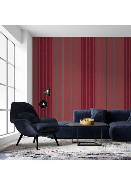Parlak Simli Kırmızı Ucuz Duvar Kağıdı 771541 fiyatları