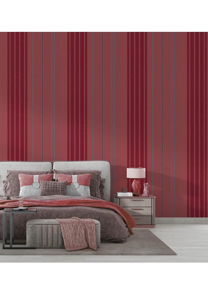 Parlak Simli Kırmızı Ucuz Duvar Kağıdı 771541 modelleri