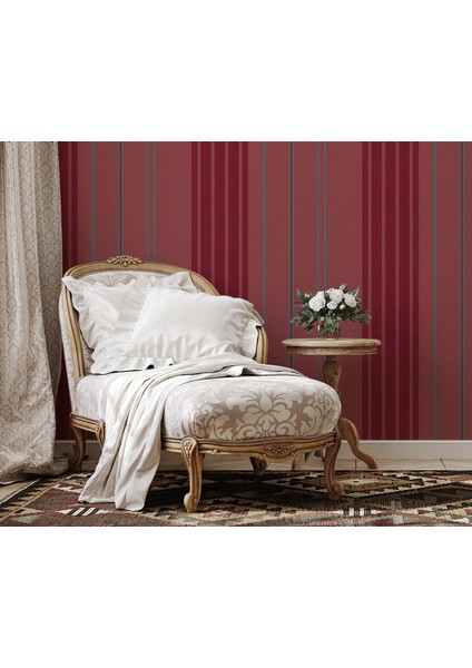 Parlak Simli Kırmızı Ucuz Duvar Kağıdı 771541 fırsatları