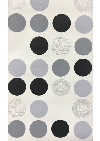 Siyah Gümüş Parlak Desenli Ucuz Duvar Kağıdı 69075412 fırsatları