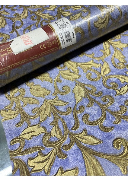 Mavi Gold Damks Desen Italyan Duvar Kağıdı 41668 modelleri