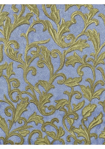 Mavi Gold Damks Desen Italyan Duvar Kağıdı 41668 fırsatları