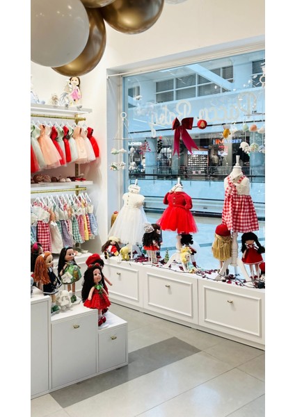 El Örgüsü %100 Pamuk Yavruağzı Uzun Kol Doğumgünü Elbise Tütü