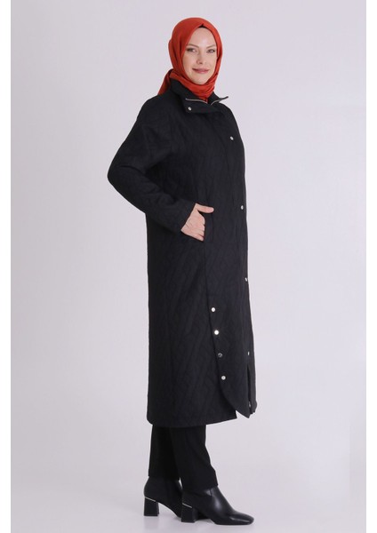 Büyük Bedene Özel Kapitone Tesettür Kap Ceket fiyatları