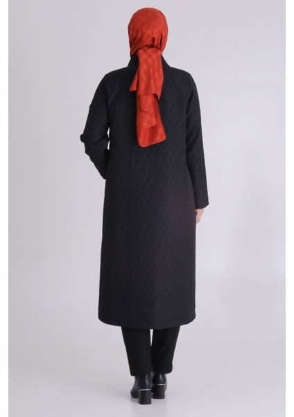 Büyük Bedene Özel Kapitone Tesettür Kap Ceket fırsatları