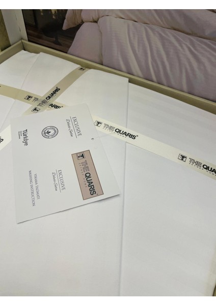 Çizgili Delux Pamuk Saten Çift Kişilik Nevresim Takımı modelleri