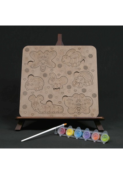 Oyna, Boya, Öğren Ahşap Minik Canlılar Seti