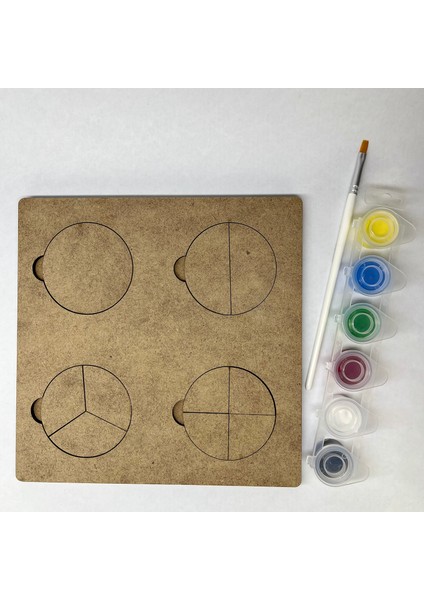 Oyna, Boya, Öğren Ahşap Şekil Bölme ve Tamamlama Seti modelleri