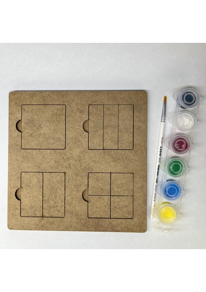 Oyna, Boya, Öğren Ahşap Şekil Bölme ve Tamamlama Seti fırsatları