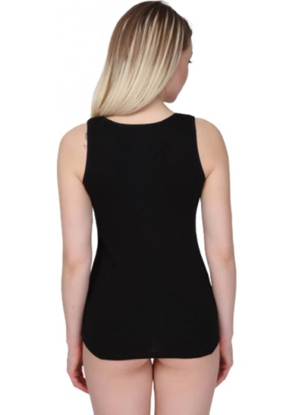 12'li Siyah Ribana Geniş Askılı Atlet 20004 modelleri