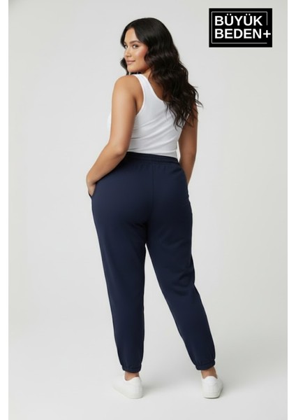 Kadın Büyük Beden Paça Lastikli Rahat Kalıp Ar Baskılı Ince Eşofman Altı SPR26BEAK951-1 fiyatları